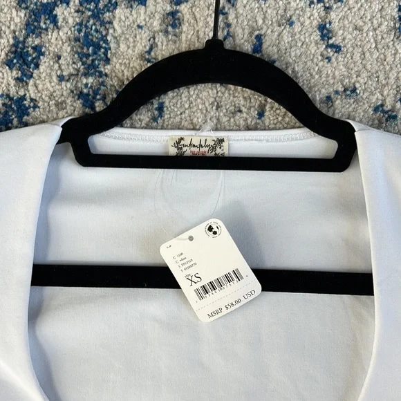 Free People Truth Or Square Bodysuit in White XS - Picture 6 of 9